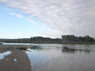 Утро на реке Чулым вблизи Алтата