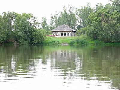 Турбаза на реке Чулым вблизи деревни Кулички
