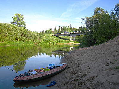 Мост на Поварёнкино на реке Четь Тюхтетского района