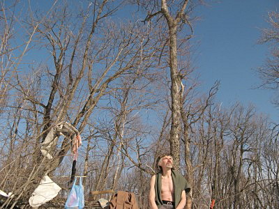 Пикник на вершине Яблоневого хребта над посёлком Яблоневый овраг