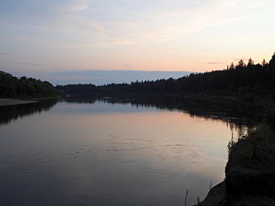 Вечер на реке Чулым